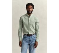 GANT Herren Gingham Classic Popeline Hemd (4XL) HERB Grün