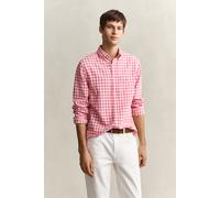 GANT Herren Gingham Hemd aus Leinenmix (XL) ROSE Rosa