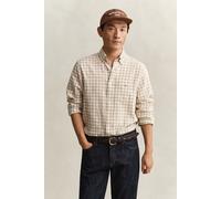 GANT Herren Gingham Hemd aus Leinenmix (XXL) OAT BEIGE