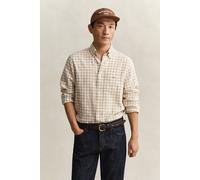 GANT Herren Gingham Hemd aus Leinenmix (XXXL) OAT BEIGE
