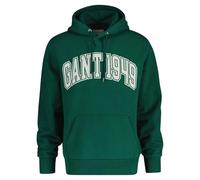 Gant Hoodie Herren Regular Fit Baumwolle grün, M