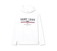 Gant Herren Graphic Hoodie Kapuzenpullover, Eggshell, XL EU
