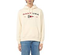 GANT Herren Graphic Sweat Hoodie Kapuzenpullover, Cream, XL