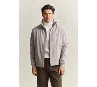 Bomberjacke GANT "HAMPSHIRE JACKET", Herren, Gr. 3XL, grau (mist taupe), Web, Obermaterial: 83% Polyester, 17% Baumwolle, unifarben, regular fit normal, Rundhals, eingesetzt elastischer Bund, Jacken B