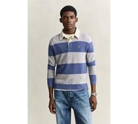 GANT Herren Heavy Rugger mit Blockstreifen aus Lambswool (XXL) Grau MELANGE