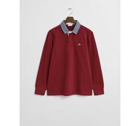 GANT Herren Heavy Rugger mit Chambray-Kragen (XL) PLUMPED Rot