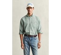 GANT Herren REG Cotton Linen Shirt Hemd, Woody Green, L