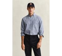 GANT Herren Hemd aus Leinenmix (S) VINTAGE Blau