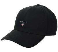 GANT Herren HIGH Cotton Twill Cap Baumwollcap, Black, Einheitsgröße
