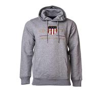 GANT Herren Hoodie - Archive Shield, Kapuzen-Pullover, Logo Grau XS