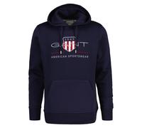 GANT Herren Hoodie - REGULAR ARCHIVE SHIELD HOODIE, Kapuzen-Sweatshirt, Logo 5XL Blau