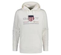 GANT Herren Hoodie - REGULAR ARCHIVE SHIELD HOODIE, Kapuzen-Sweatshirt, Logo Ecru 5XL