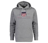GANT Herren Hoodie - REGULAR ARCHIVE SHIELD HOODIE, Kapuzen-Sweatshirt, Logo Grau XL