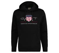 GANT Herren Hoodie - REGULAR ARCHIVE SHIELD HOODIE, Kapuzen-Sweatshirt, Logo Schwarz 5XL