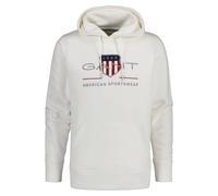 GANT Herren Hoodie - REGULAR ARCHIVE SHIELD HOODIE, Kapuzen-Sweatshirt, Logo XL Elfenbein