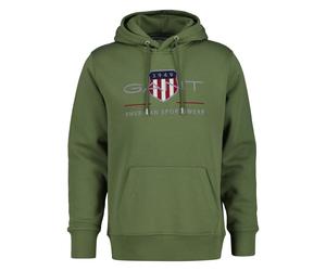 GANT Herren Hoodie - REGULAR ARCHIVE SHIELD HOODIE, Kapuzen-Sweatshirt, Logo XXL Grün