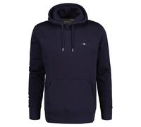 GANT Herren Hoodie - REGULAR SHIELD HOODIE, Kapuzen-Sweatshirt, Baumwoll-Mix Blau S