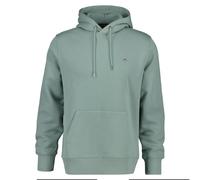 GANT Herren-Hoodie Regular Shield Hoodie Baumwoll-Mix Eukalyptus (Ceramic Grey) XL