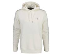 GANT Herren Hoodie - REGULAR SHIELD HOODIE, Kapuzen-Sweatshirt, Baumwoll-Mix M Elfenbein