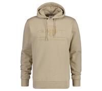 GANT Herren Hoodie - REGULAR TONAL SHIELD HOODIE, Kapuzen-Sweatshirt, Logo Beige 4XL