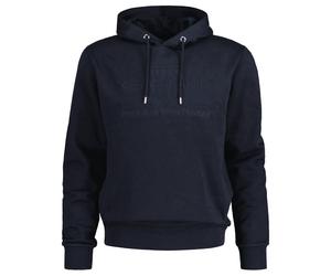 GANT Herren Hoodie - REGULAR TONAL SHIELD HOODIE, Kapuzen-Sweatshirt, Logo Blau 3XL