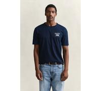 GANT Herren Indigo T-Shirt (S) INDIGO