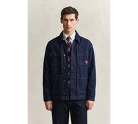 GANT Herren Indigo Work-Jacke DARK Blau RAW Größe M