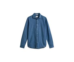 Gant Herren Jeanshemd Regular Fit, blue, Gr. XXXL