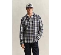 GANT Herren Karierte Hemdjacke aus Twill (S) EVENING Blau
