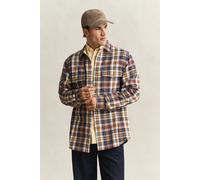 GANT Herren Karierte Hemdjacke aus Twill (S) PERSIAN Blau