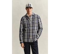 GANT - Karierte Hemdjacke aus Twill evening blue - Gr. - XXXL