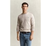 GANT Herren Klassischer Rundhalspullover aus Baumwolle (4XL) CLAY BEIGE