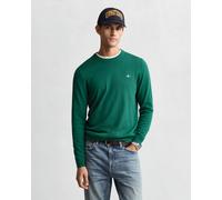 GANT Herren Klassischer Rundhalspullover aus Baumwolle (XL) DEEP FOREST Grün
