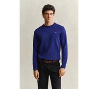 GANT Herren Klassischer Rundhalspullover aus Baumwolle (XXL) CRISP Blau