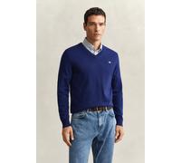 GANT Herren Klassischer V-Neck Pullover aus Baumwolle (4XL) RICH NAVY