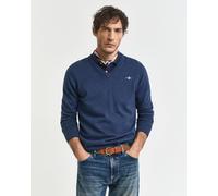 GANT Herren Klassischer V-Neck Pullover aus Baumwolle (5XL) DK JEANSBlau MELANGE