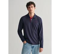 GANT Herren Kontrast Piqué Rugger (XL) EVENING Blau