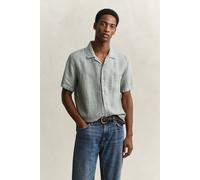 Gant 3261120 Linen Regular Fit Kurzarmhemd M Ceramic Grey