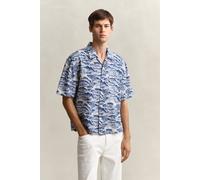 GANT Herren Kurzarmhemd mit Print (L) VINTAGE Blau