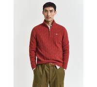 GANT Herren Lambswool Zopfstrick Troyer (M) MODERN RUST