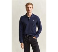 GANT Herren Langarm-Poloshirt (M) EVENING Blau