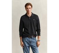 GANT Herren Langarm-Poloshirt (XL) Schwarz