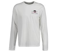 GANT Herren Langarmshirt - REGULAR MEDIUM ARCHIVE SHIELD, Longsleeve, Baumwolle 5XL Weiß