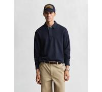 GANT - Bekleidung Light Sacker Rib Ls Polo - Blau - Größe M