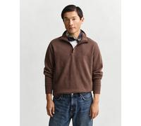 GANT Herren Leichtes Sacker Rib Sweatshirt mit Reißverschlusskragen (XXXL) DARK Braun MELANGE