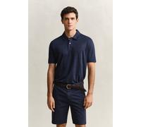GANT Herren Leinen Poloshirt (XXXL) EVENING Blau