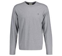 GANT Herren Longsleeve - REGULAR SHIELD LS, Shirt, Rundhals, Langarm, Baumwolle 5XL Grau