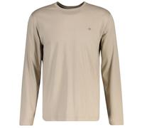 GANT Herren Longsleeve - REGULAR SHIELD LS, Shirt, Rundhals, Langarm, Baumwolle Beige (Mist Taupe) / 4XL 4XL Beige