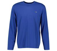 GANT Herren Longsleeve - REGULAR SHIELD LS, Shirt, Rundhals, Langarm, Baumwolle Blau (Rich Blue) 5XL
