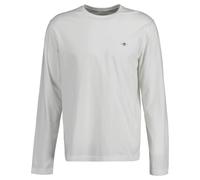 GANT Herren Longsleeve - REGULAR SHIELD LS, Shirt, Rundhals, Langarm, Baumwolle Creme 3XL
